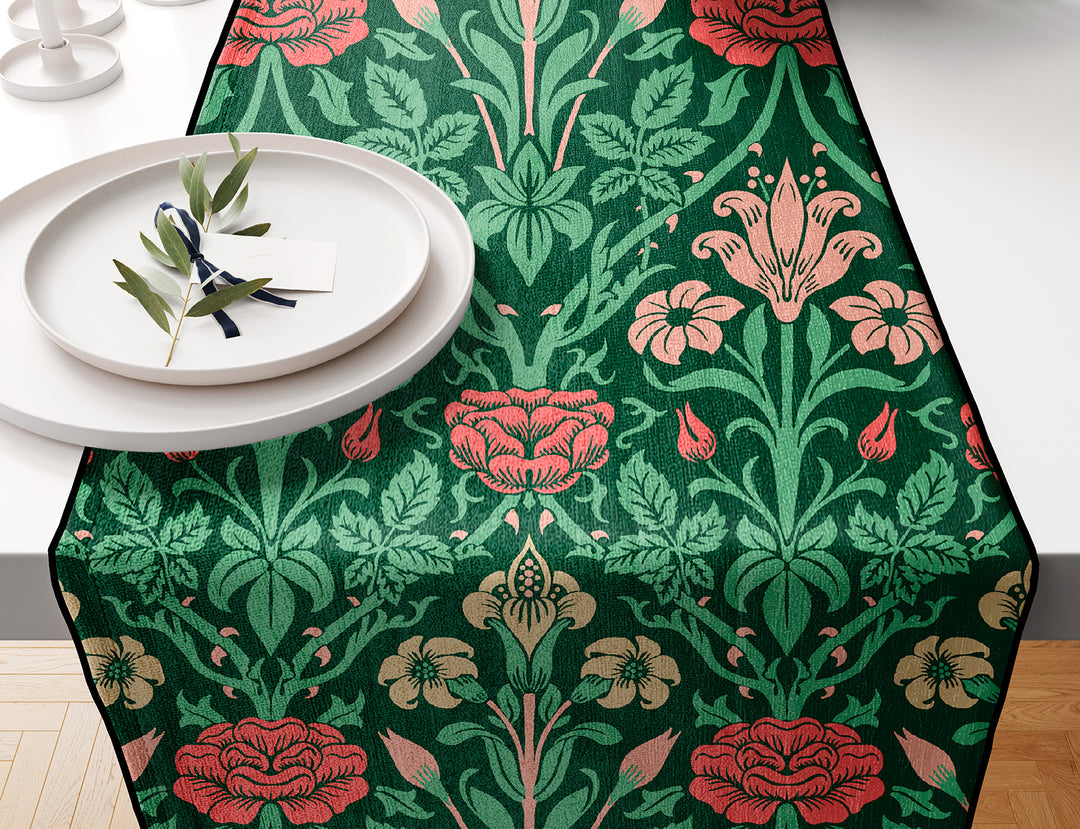 Dark Green, Table Runner