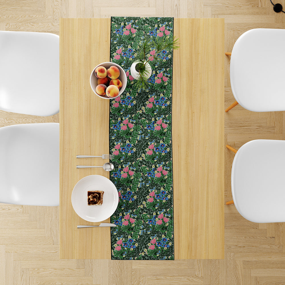 Green Floral, Table Runner