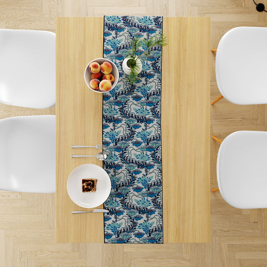 Blue and White, Table Runner