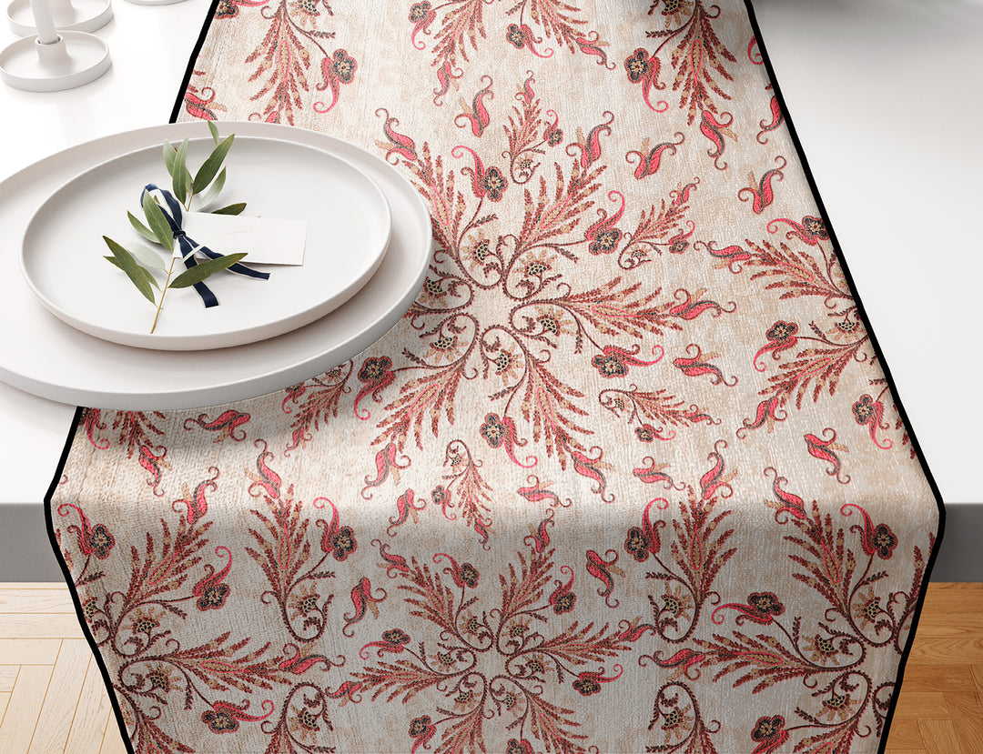 Cream Floral, Table Runner