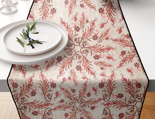 Cream Floral, Table Runner