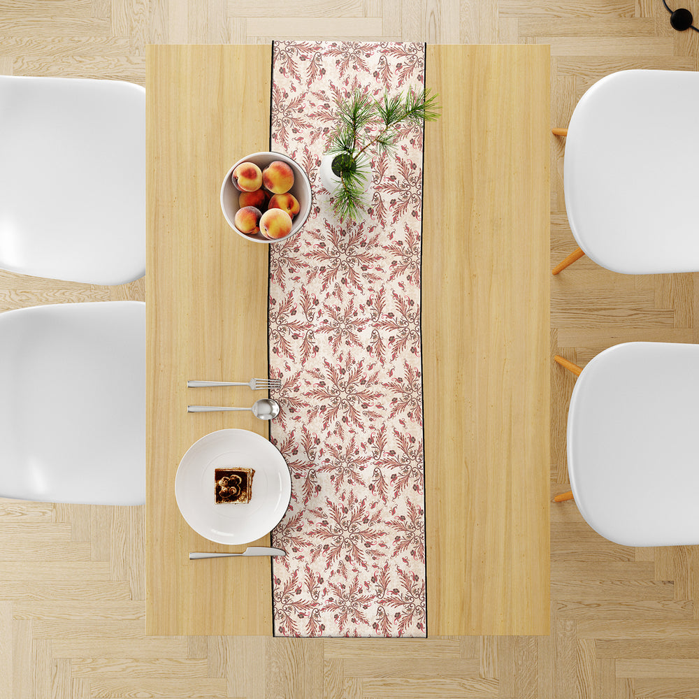 Cream Floral, Table Runner