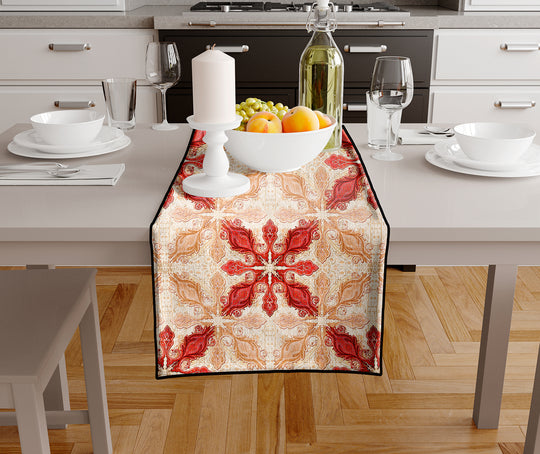 Cream and RED, Table Runner