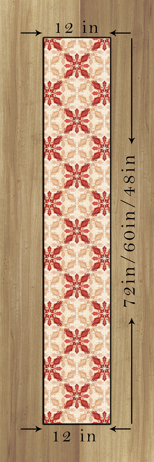 Cream and RED, Table Runner