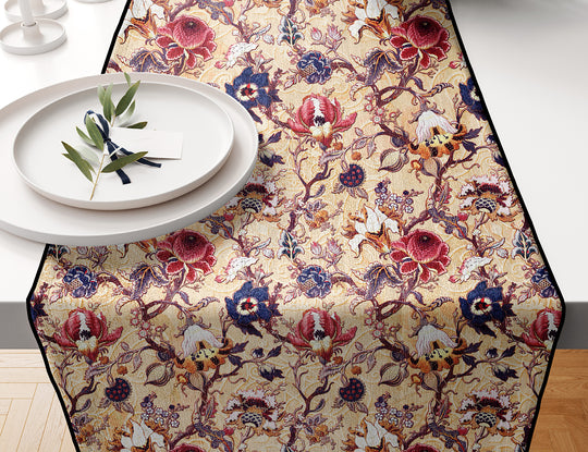 Cream Floral, Table Runner