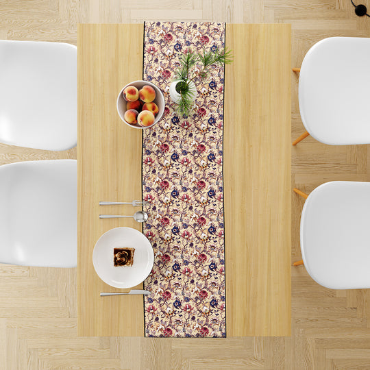 Cream Floral, Table Runner