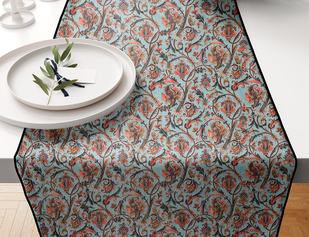 Light Blue Floral, Table Runner