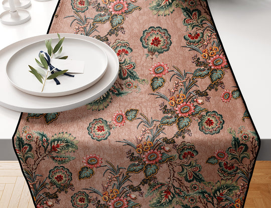 Peach Floral, Table Runner